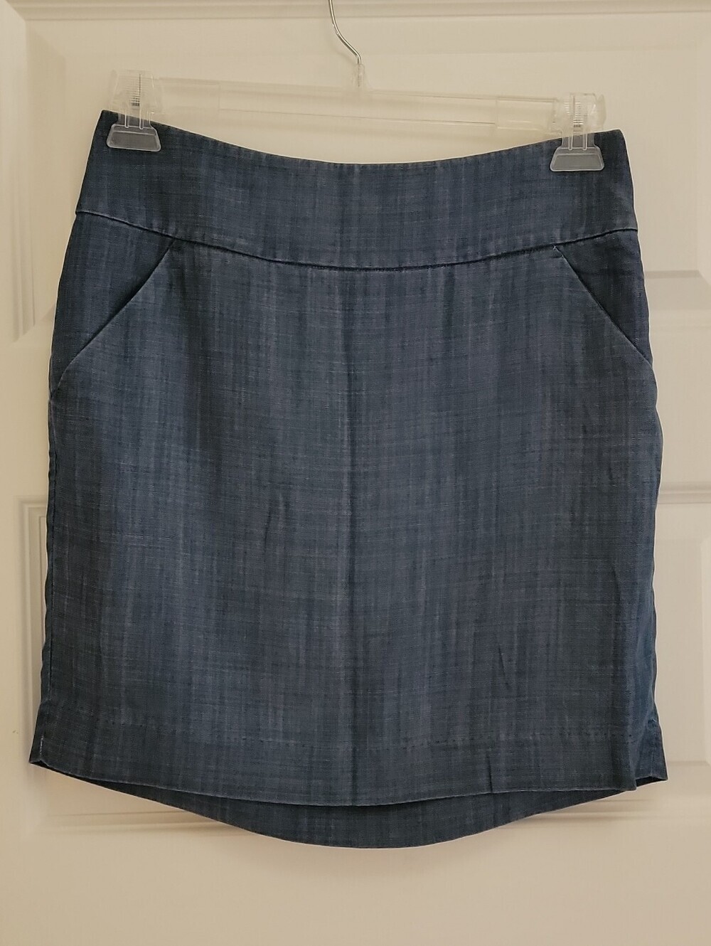 Ann Taylor Womens Skirt Blue Size 4 A Line 100% Lyocell Made In India EUC
